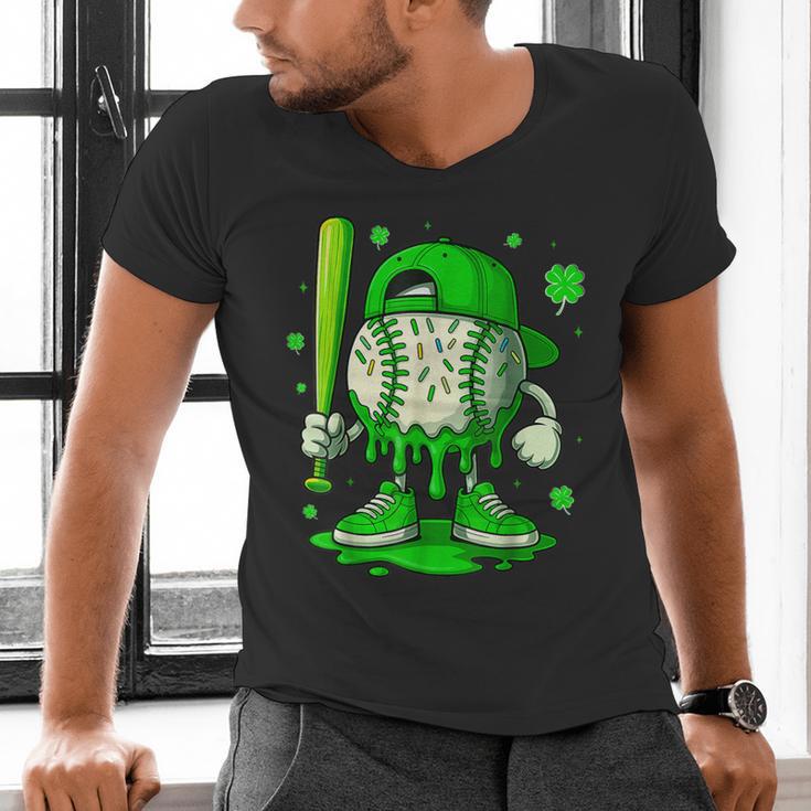 Baseball Drip Icecream Apparel Youth Boy St Patricks Day Men's V-Neck T-Shirt Baseball Drip Icecream Apparel Youth Boy St Patricks Day Men's V-Neck T-Shirt
