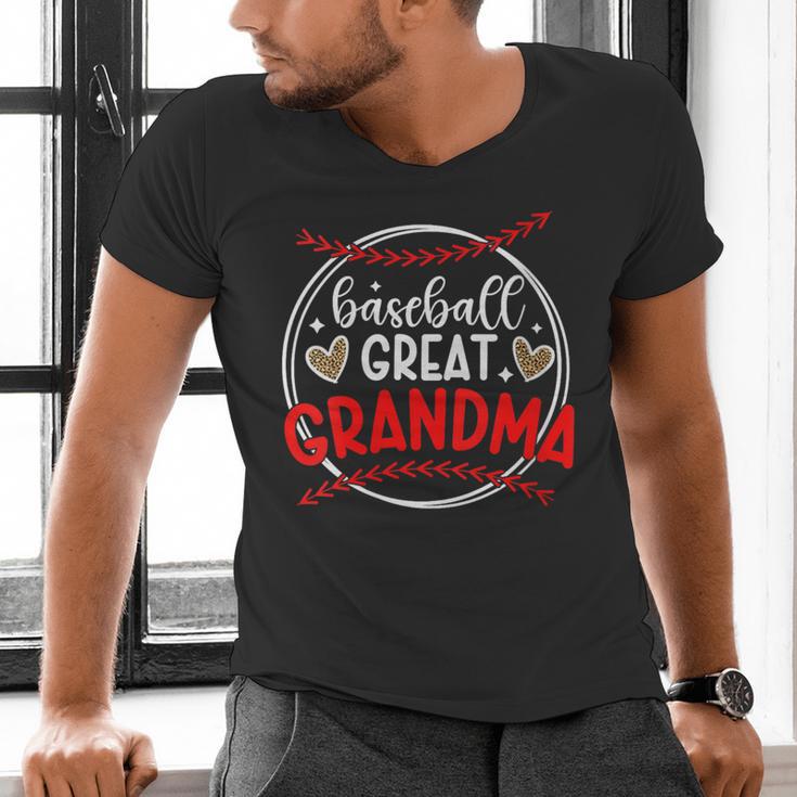 Baseball Great Grandma Of A Baseball Player Great Grandma Men's V-Neck T-Shirt Baseball Great Grandma Of A Baseball Player Great Grandma Men's V-Neck T-Shirt