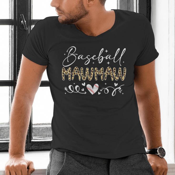 Baseball Mawmaw Leopard Baseball Heart Men's V-Neck T-Shirt Baseball Mawmaw Leopard Baseball Heart Men's V-Neck T-Shirt