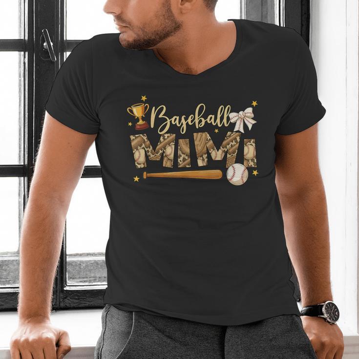 Baseball Mimi Vintage Baseball Lover Men's V-Neck T-Shirt Baseball Mimi Vintage Baseball Lover Men's V-Neck T-Shirt
