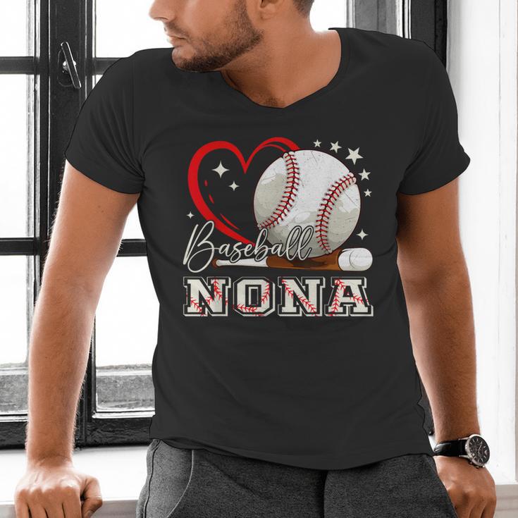Baseball Nona Family Matching Cute Baseball Lover Men's V-Neck T-Shirt Baseball Nona Family Matching Cute Baseball Lover Men's V-Neck T-Shirt