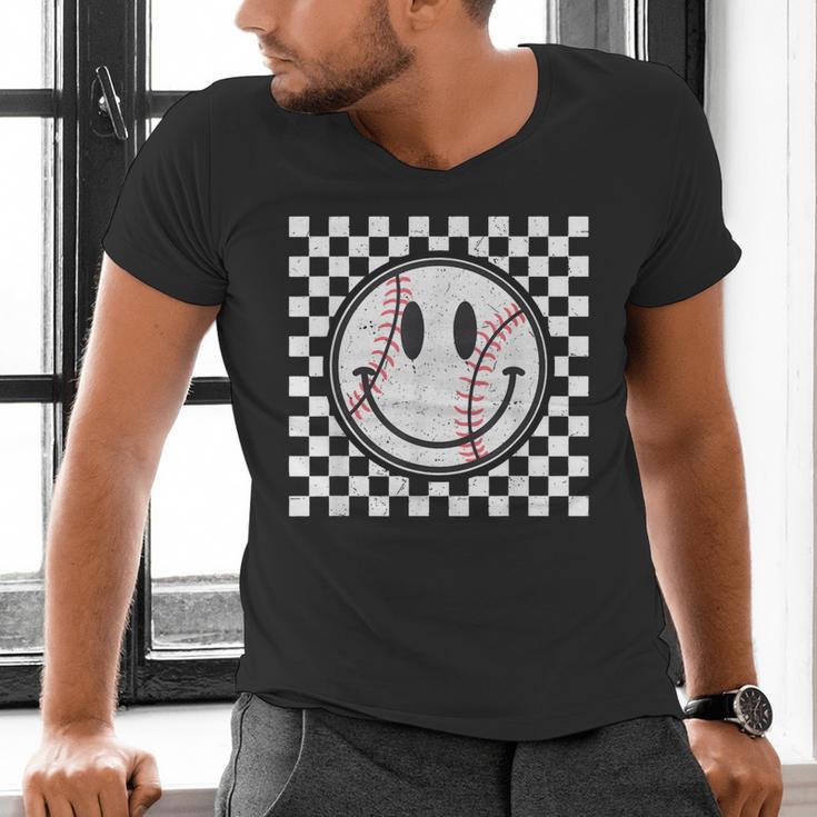 Baseball Season Happy Game Day Trendy Sports Vintage Men's V-Neck T-Shirt