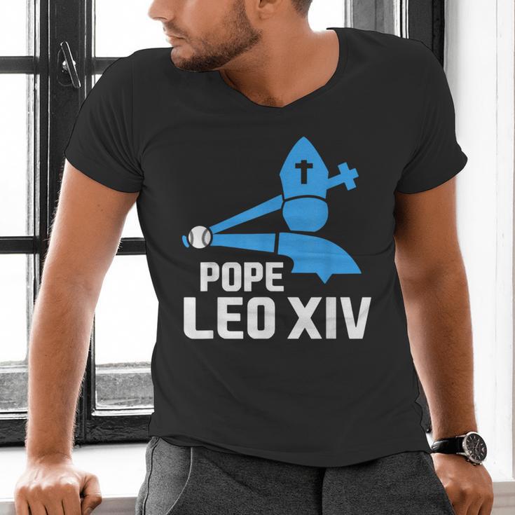 Da Pope Leo XIV Baseball Men's V-Neck T-Shirt Da Pope Leo XIV Baseball Men's V-Neck T-Shirt
