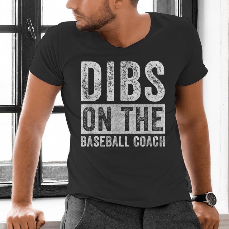 Dibs On The Baseball Coach Wife Girlfriend Men's V-Neck T-Shirt