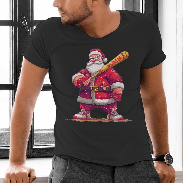 Festive Baseball Bat Costume For Adults And Kids Men's V-Neck T-Shirt Festive Baseball Bat Costume For Adults And Kids Men's V-Neck T-Shirt