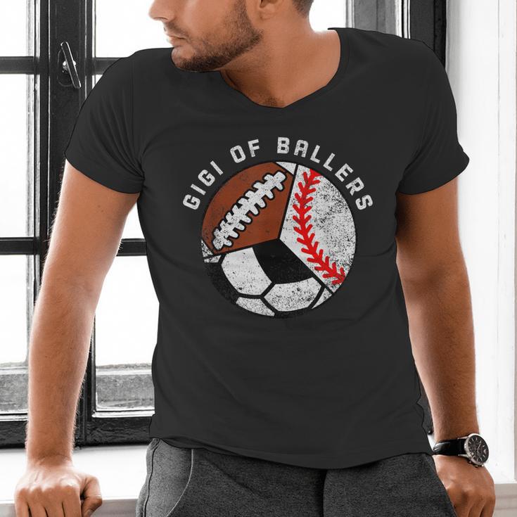 Gigi Of Ballers Baseball Soccer Football Gigi Men's V-Neck T-Shirt