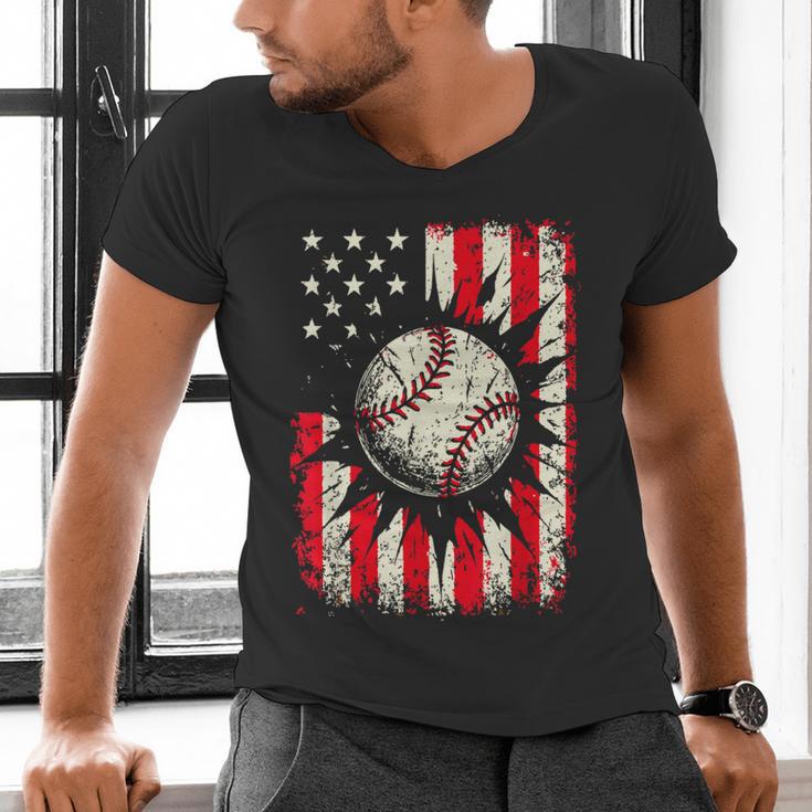 Ice Cream Baseball Drip Respect The Drip Youth Boy Baseball Men's V-Neck T-Shirt Ice Cream Baseball Drip Respect The Drip Youth Boy Baseball Men's V-Neck T-Shirt