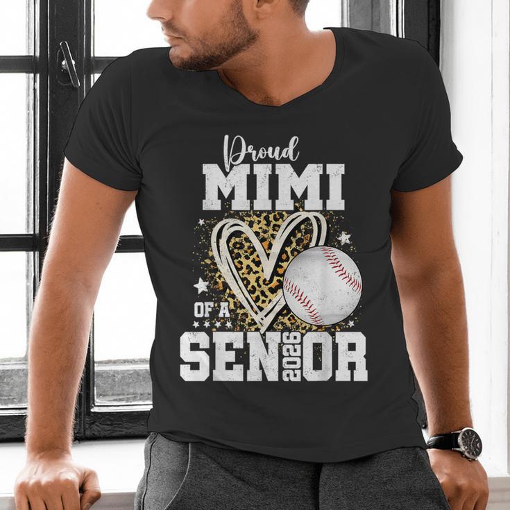 Proud Mimi Of A 2026 Senior Baseball Graduation Leopard Men's V-Neck T-Shirt