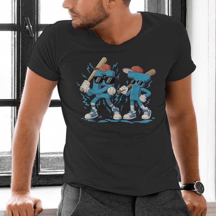 Six Seven Bruh Baseball 67 Meme For Men Boy Kids Men's V-Neck T-Shirt