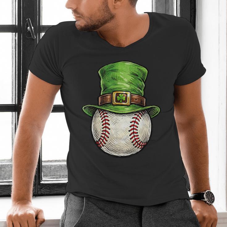 St Patricks Day Baseball Player Leprechaun Hat Men Boys Kids Men's V-Neck T-Shirt St Patricks Day Baseball Player Leprechaun Hat Men Boys Kids Men's V-Neck T-Shirt