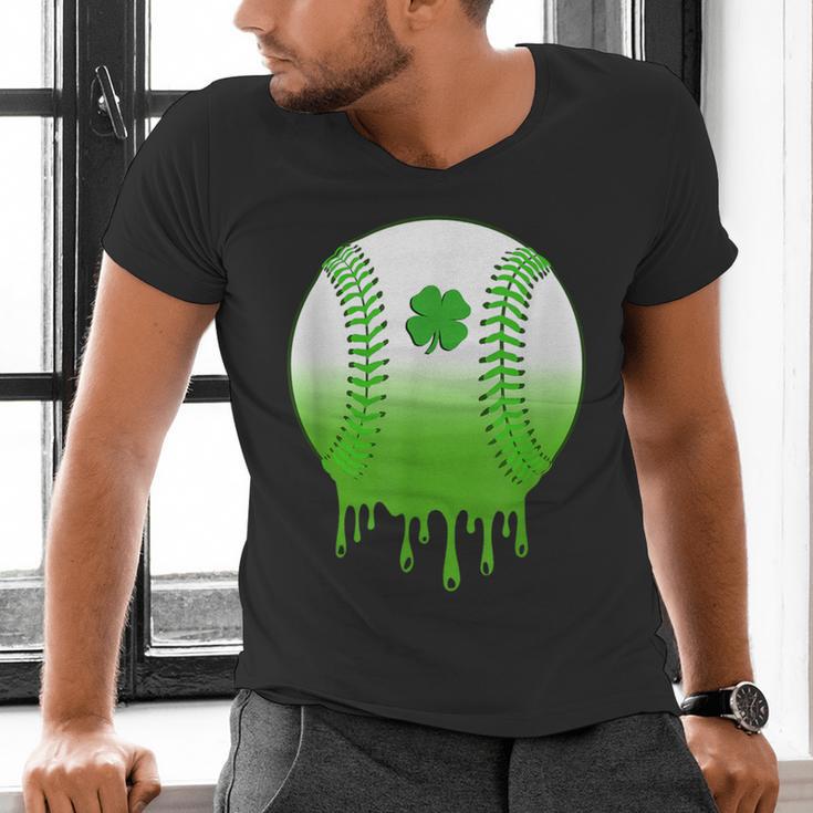 St Patricks Day Shamrock Baseball Irish Boys Kids Men Men's V-Neck T-Shirt St Patricks Day Shamrock Baseball Irish Boys Kids Men Men's V-Neck T-Shirt