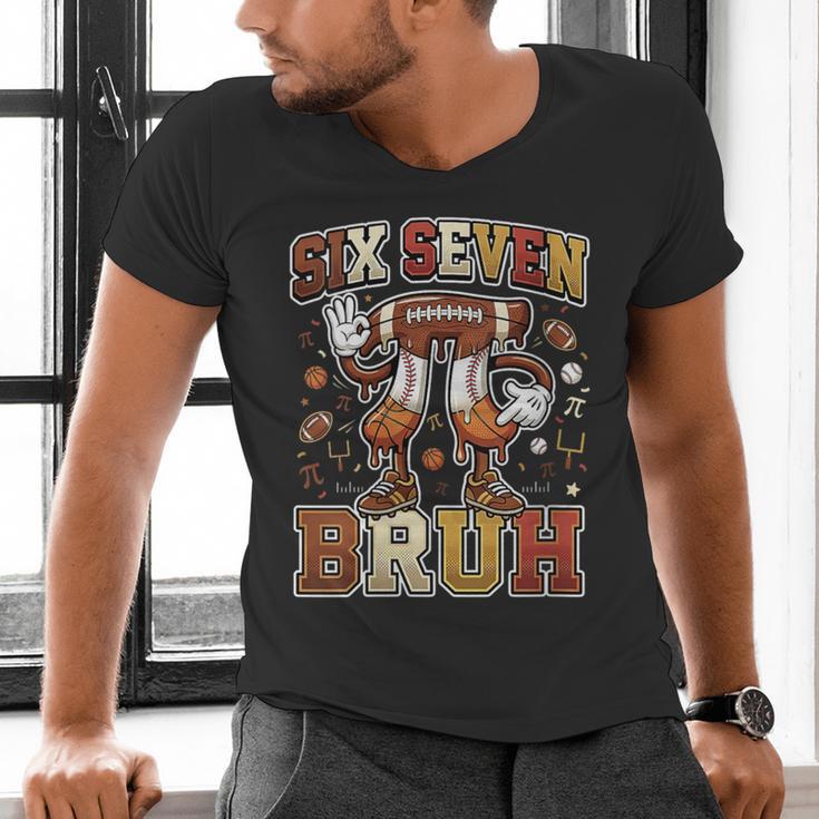 Women's Six Seven 67 Happy Pi Day 314 Football Basketball Baseball Men's V-Neck T-Shirt Women's Six Seven 67 Happy Pi Day 314 Football Basketball Baseball Men's V-Neck T-Shirt