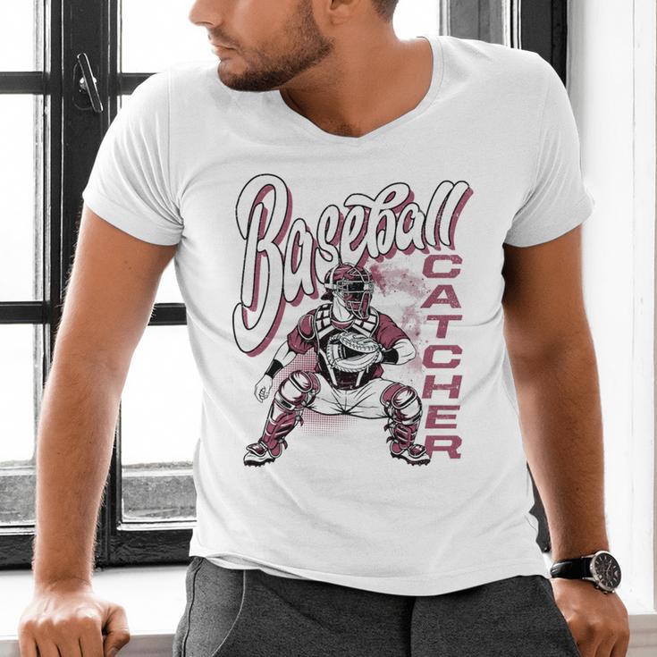 Baseball Catcher Gear Home Plate Premium Tri-Blend Men's V-Neck T-Shirt Baseball Catcher Gear Home Plate Premium Tri-Blend Men's V-Neck T-Shirt