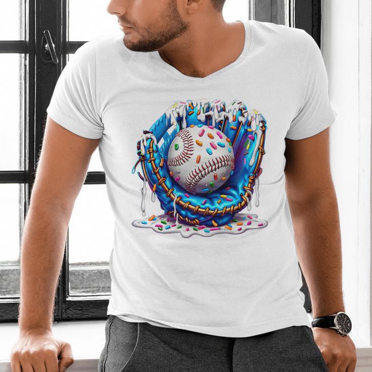 Baseball Drip For Boys Ice Cream Drip Youth Baseball Boys Premium Tri-Blend Men's V-Neck T-Shirt Baseball Drip For Boys Ice Cream Drip Youth Baseball Boys Premium Tri-Blend Men's V-Neck T-Shirt
