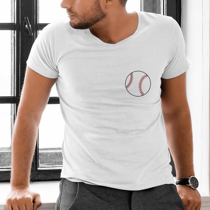 My Favorite Baseball Player Calls Me Mom Men's V-Neck T-Shirt My Favorite Baseball Player Calls Me Mom Men's V-Neck T-Shirt