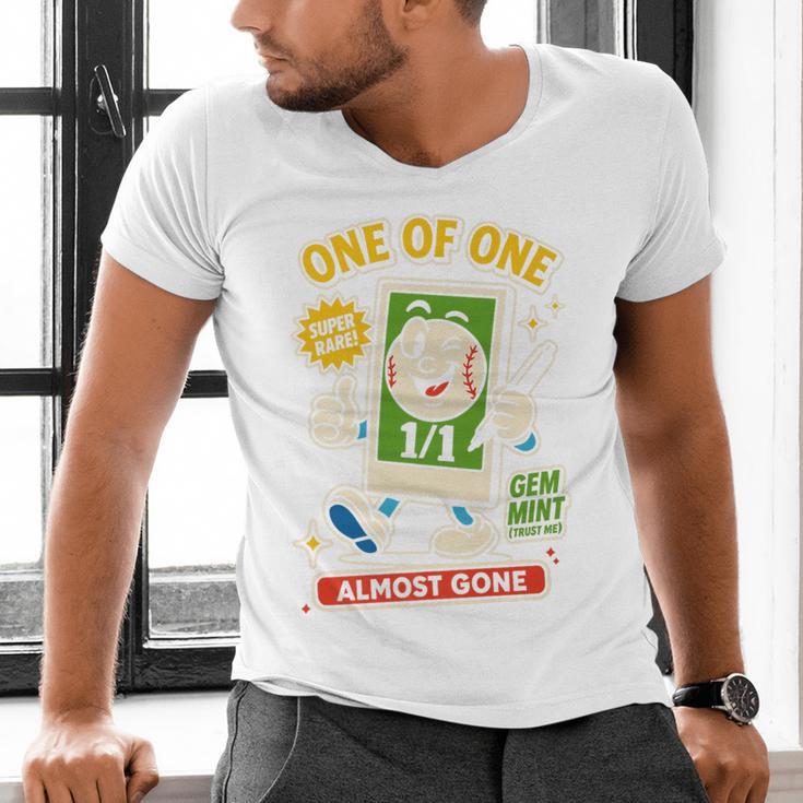 Hobby Trading Card Parody Humor 11 Baseball Cards Collector Premium Men's V-Neck T-Shirt