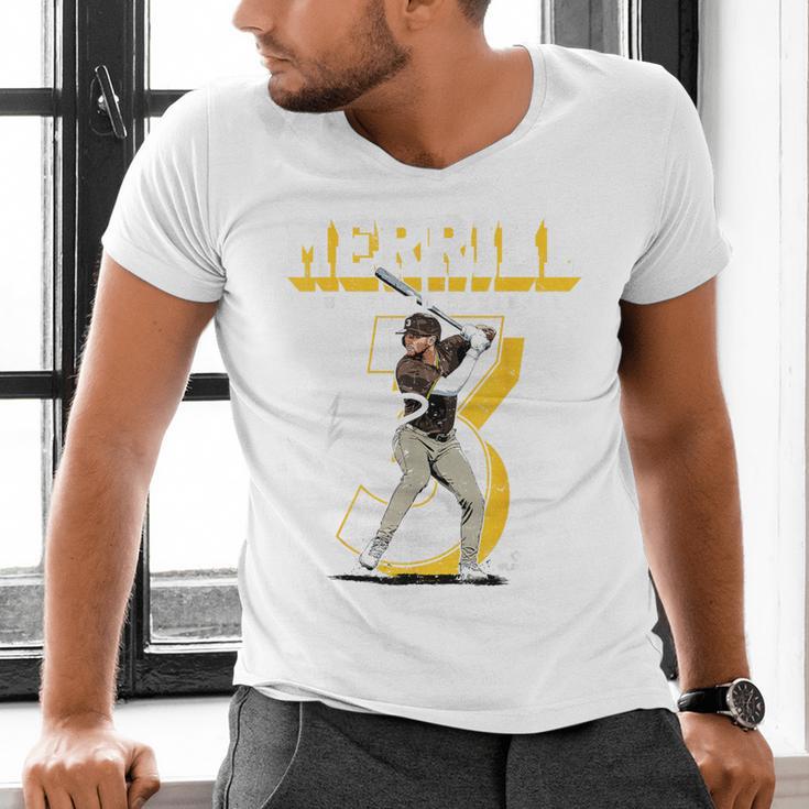 Jackson Merrill San Diego MLB Baseball Player MLBJME201M Men's V-Neck T-Shirt Jackson Merrill San Diego MLB Baseball Player MLBJME201M Men's V-Neck T-Shirt