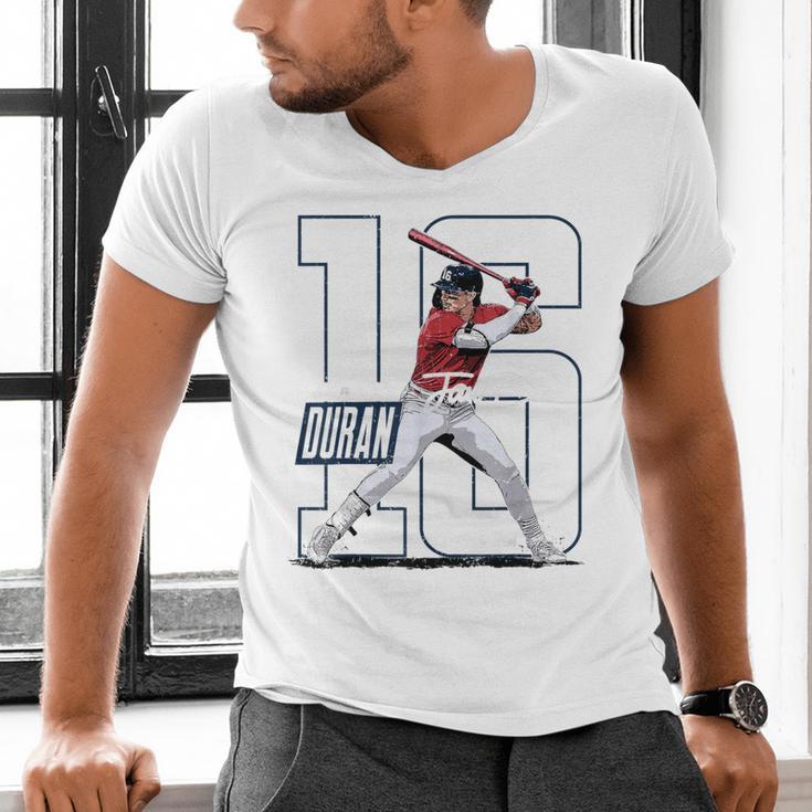 Jarren Duran Boston MLB Baseball Players MLBJDU202M Men's V-Neck T-Shirt Jarren Duran Boston MLB Baseball Players MLBJDU202M Men's V-Neck T-Shirt