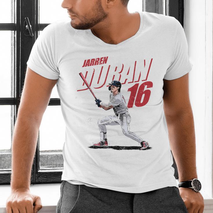 Jarren Duran Boston MLB Baseball Players MLBJDU204M Men's V-Neck T-Shirt