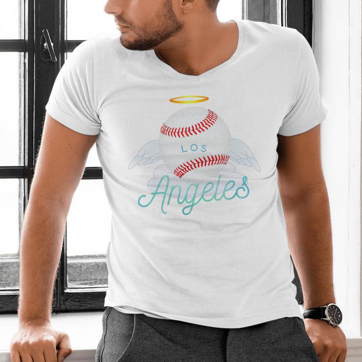 Los Angeles Angel Ball Tshirt Cool Baseball Team Premium Tri-Blend Men's V-Neck T-Shirt Los Angeles Angel Ball Tshirt Cool Baseball Team Premium Tri-Blend Men's V-Neck T-Shirt