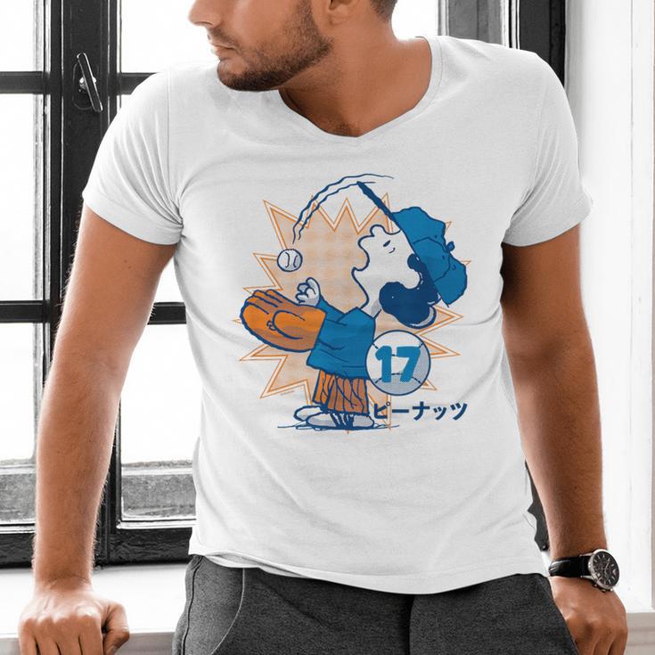 Lucy Van Pelt Baseball Catch Men's V-Neck T-Shirt Lucy Van Pelt Baseball Catch Men's V-Neck T-Shirt
