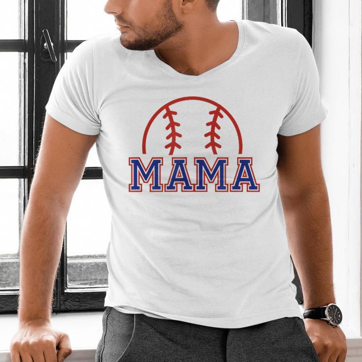 Mom Of Rookie 1st Birthday Baseball Boy Family Matching Men's V-Neck T-Shirt Mom Of Rookie 1st Birthday Baseball Boy Family Matching Men's V-Neck T-Shirt
