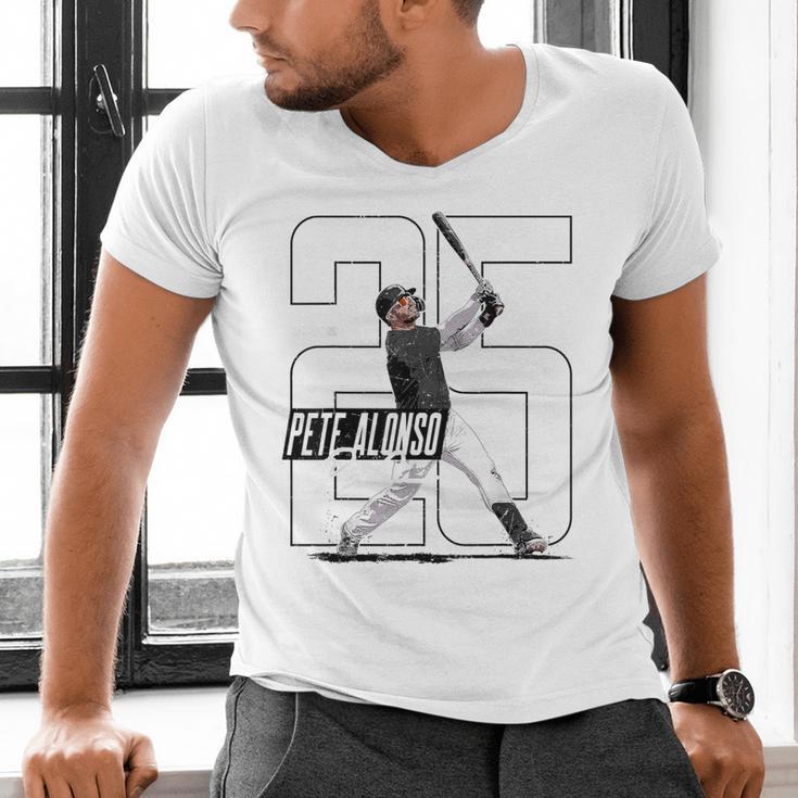Pete Alonso Baltimore Baseball Players MLBPAL203M Men's V-Neck T-Shirt