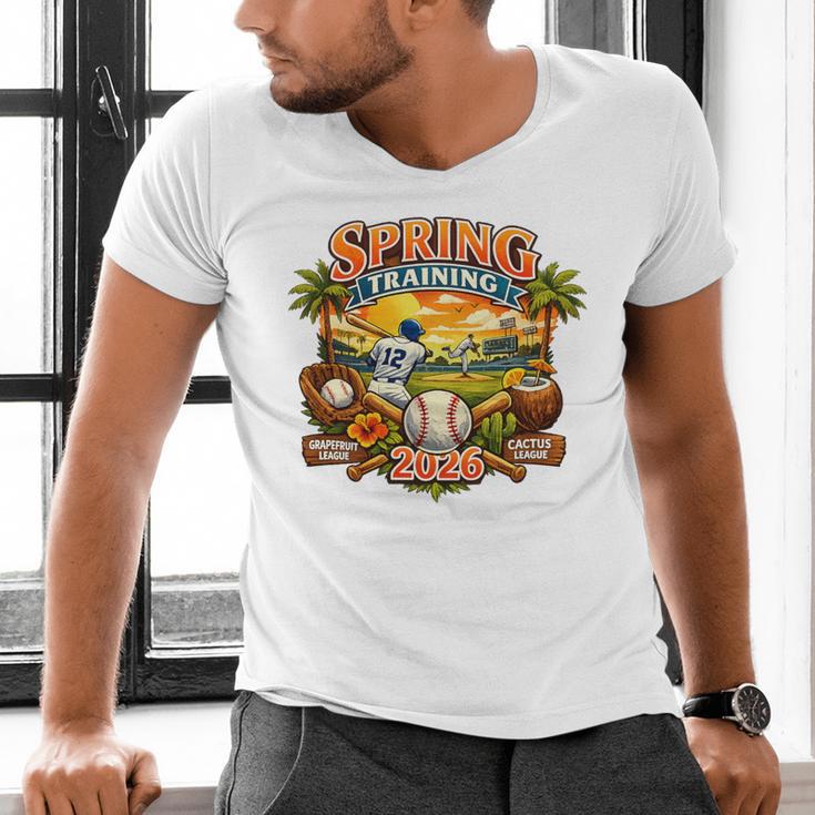 Spring Training 2026 Baseball Vintage Sunset Premium Tri-Blend Men's V-Neck T-Shirt Spring Training 2026 Baseball Vintage Sunset Premium Tri-Blend Men's V-Neck T-Shirt