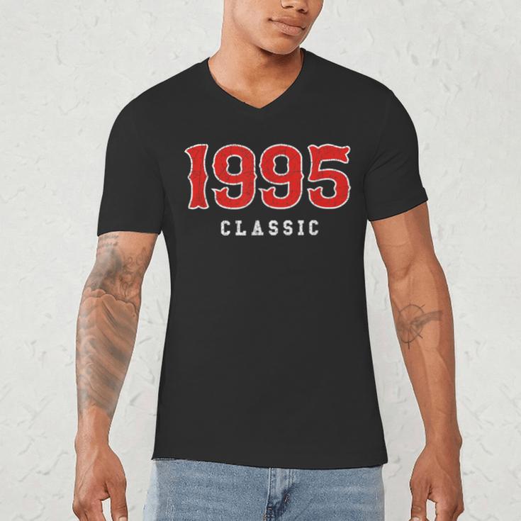 30 Year Old 1995 Classic Baseball Fan 30th Birthday Men's V-Neck T-Shirt 30 Year Old 1995 Classic Baseball Fan 30th Birthday Men's V-Neck T-Shirt