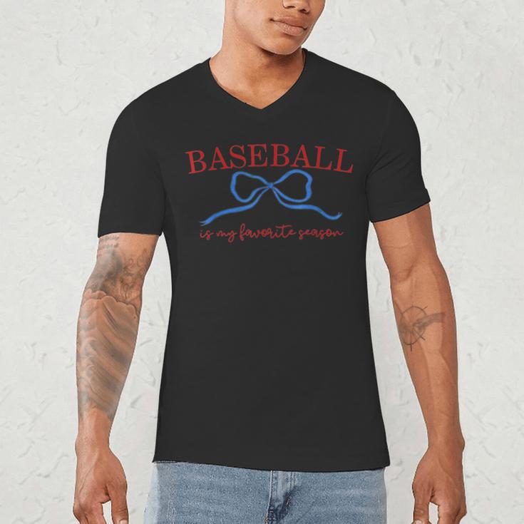 Baseball Is My Favorite Season Shirt Baseball Season Vibes Men's V-Neck T-Shirt Baseball Is My Favorite Season Shirt Baseball Season Vibes Men's V-Neck T-Shirt