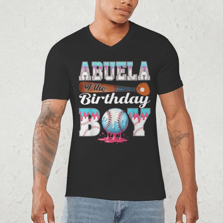 Baseball Ice Cream Drip Abuela Of The Birthday Boy Men's V-Neck T-Shirt Baseball Ice Cream Drip Abuela Of The Birthday Boy Men's V-Neck T-Shirt
