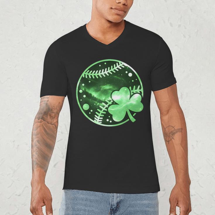 Baseball Irish Shamrock Lucky Clover St Patricks Day Boys Men's V-Neck T-Shirt Baseball Irish Shamrock Lucky Clover St Patricks Day Boys Men's V-Neck T-Shirt