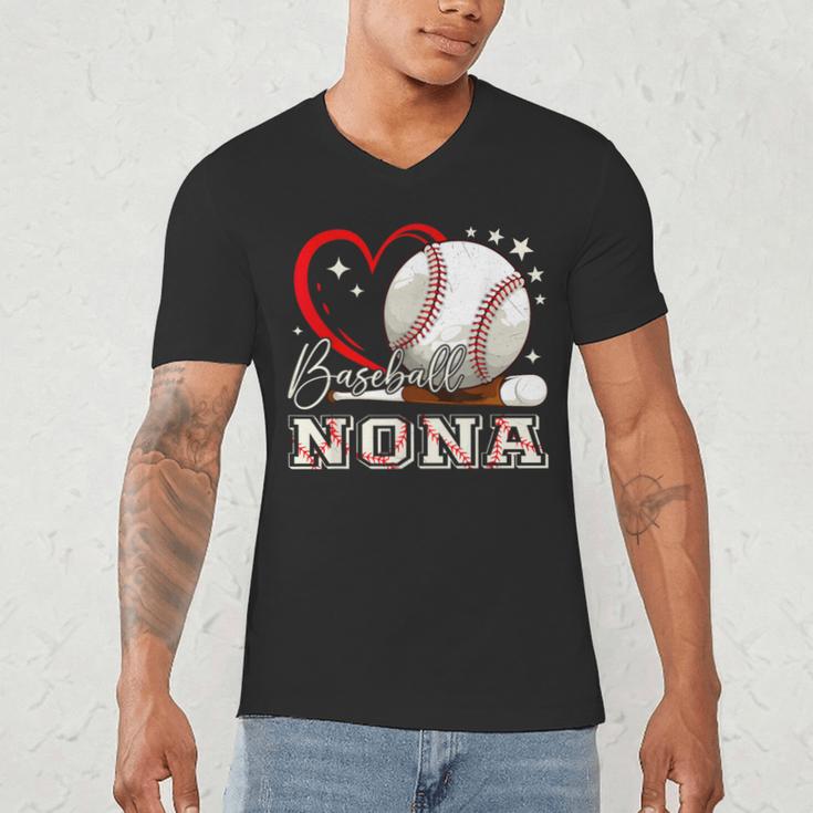 Baseball Nona Family Matching Cute Baseball Lover Men's V-Neck T-Shirt Baseball Nona Family Matching Cute Baseball Lover Men's V-Neck T-Shirt