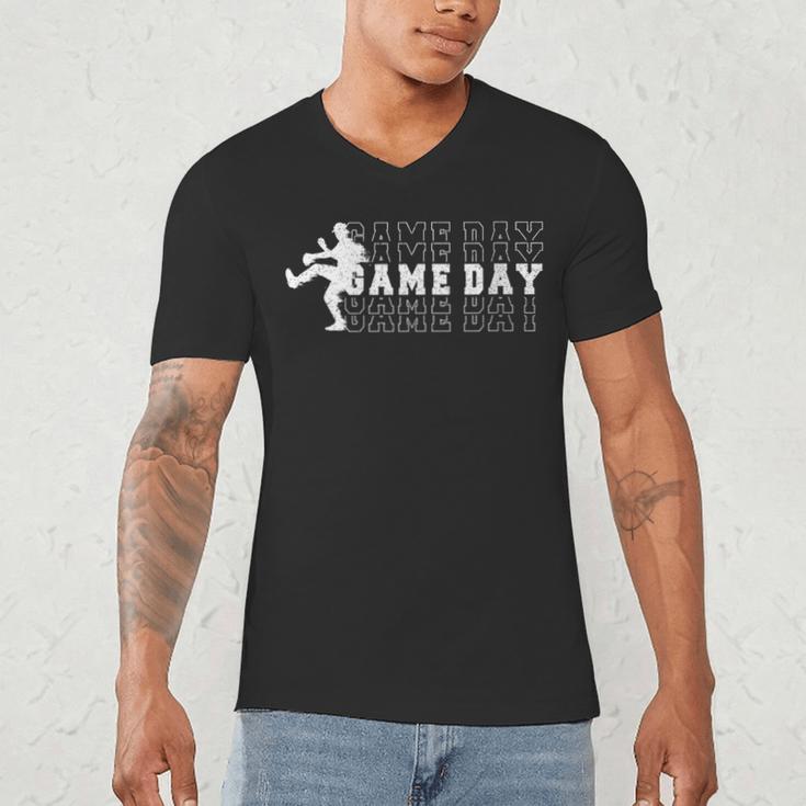 Baseball Pitcher Game Day Team Sport Player Coach Family Fan Men's V-Neck T-Shirt Baseball Pitcher Game Day Team Sport Player Coach Family Fan Men's V-Neck T-Shirt