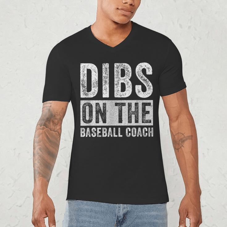 Dibs On The Baseball Coach Wife Girlfriend Men's V-Neck T-Shirt