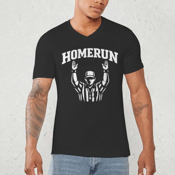 Football Referee Tee Touchdown Baseball Homerun Men's V-Neck T-Shirt
