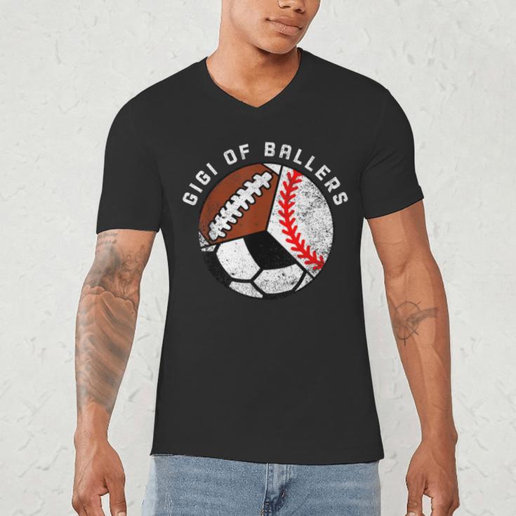 Gigi Of Ballers Baseball Soccer Football Gigi Men's V-Neck T-Shirt