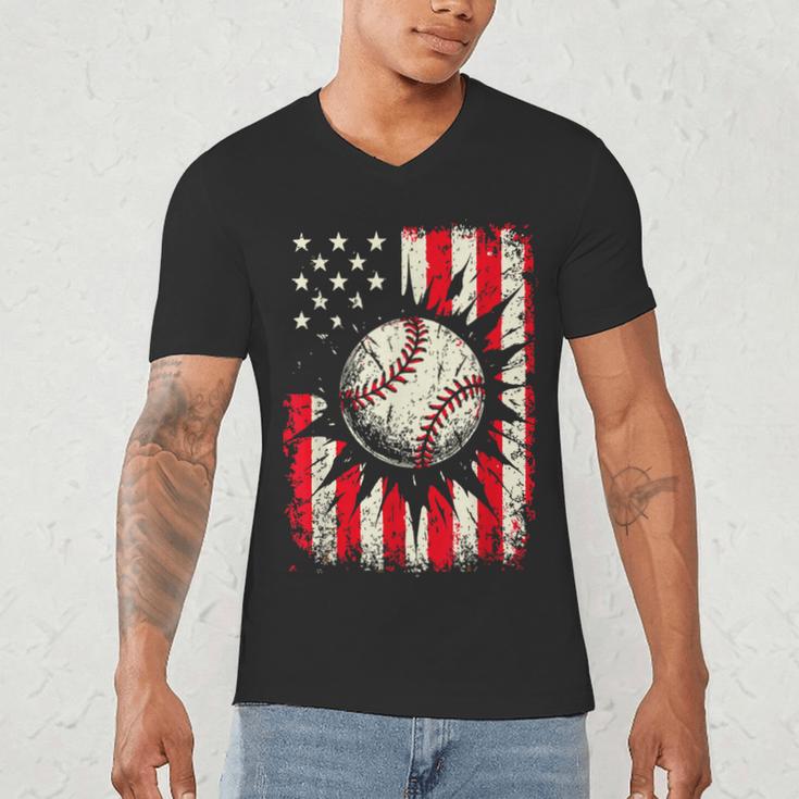 Ice Cream Baseball Drip Respect The Drip Youth Boy Baseball Men's V-Neck T-Shirt Ice Cream Baseball Drip Respect The Drip Youth Boy Baseball Men's V-Neck T-Shirt
