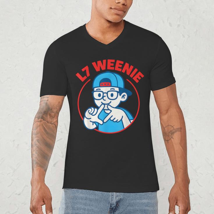 L7 Weenie Baseball Softball Men's V-Neck T-Shirt L7 Weenie Baseball Softball Men's V-Neck T-Shirt