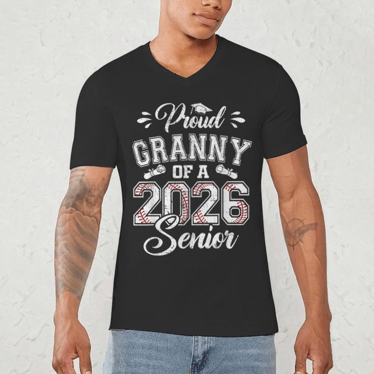 Proud Granny Of A 2026 Senior Baseball Graduate Men's V-Neck T-Shirt