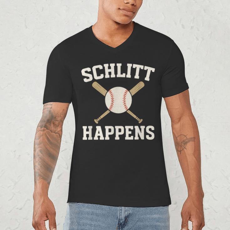 Schlitt Happens Baseball Apparel Love The Bronx Men's V-Neck T-Shirt