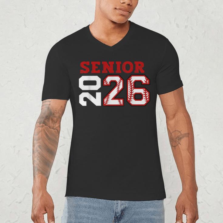 Senior Night Class Of 2026 Baseball Seniors Matching Team Men's V-Neck T-Shirt