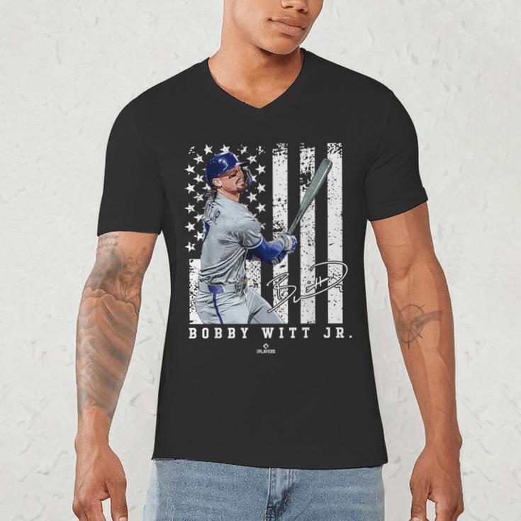 Show Your Pride Bobby WITT Jr Kansas City Baseball MLBPA Men's V-Neck T-Shirt Show Your Pride Bobby WITT Jr Kansas City Baseball MLBPA Men's V-Neck T-Shirt