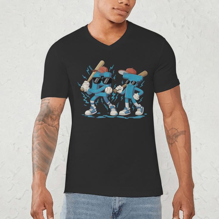 Six Seven Bruh Baseball 67 Meme For Men Boy Kids Men's V-Neck T-Shirt