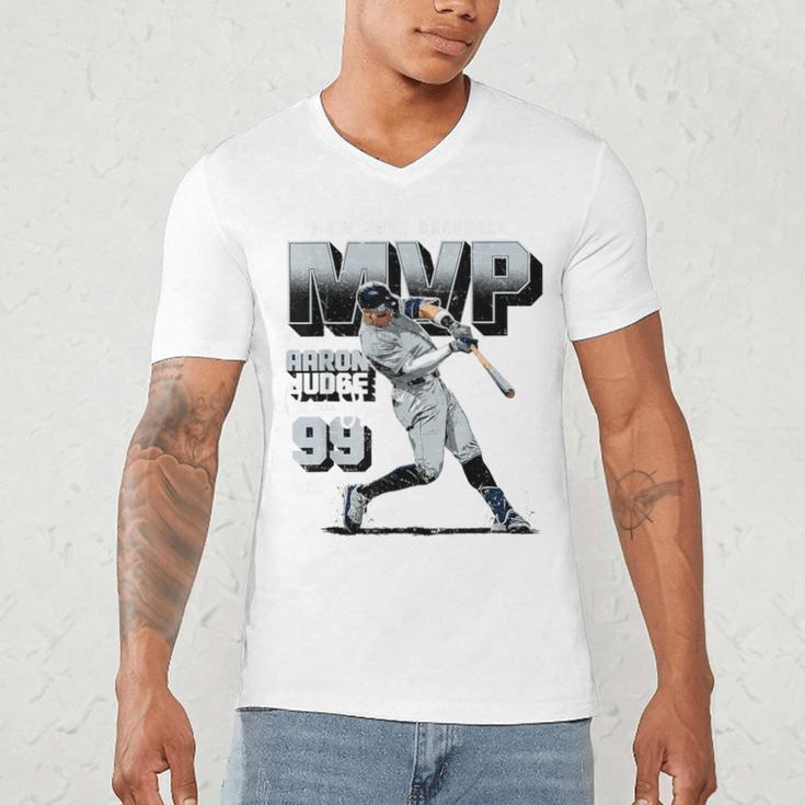 Aaron Judge New York Y Baseball 2025 AL MVP MLBAJMVPM Men's V-Neck T-Shirt Aaron Judge New York Y Baseball 2025 AL MVP MLBAJMVPM Men's V-Neck T-Shirt