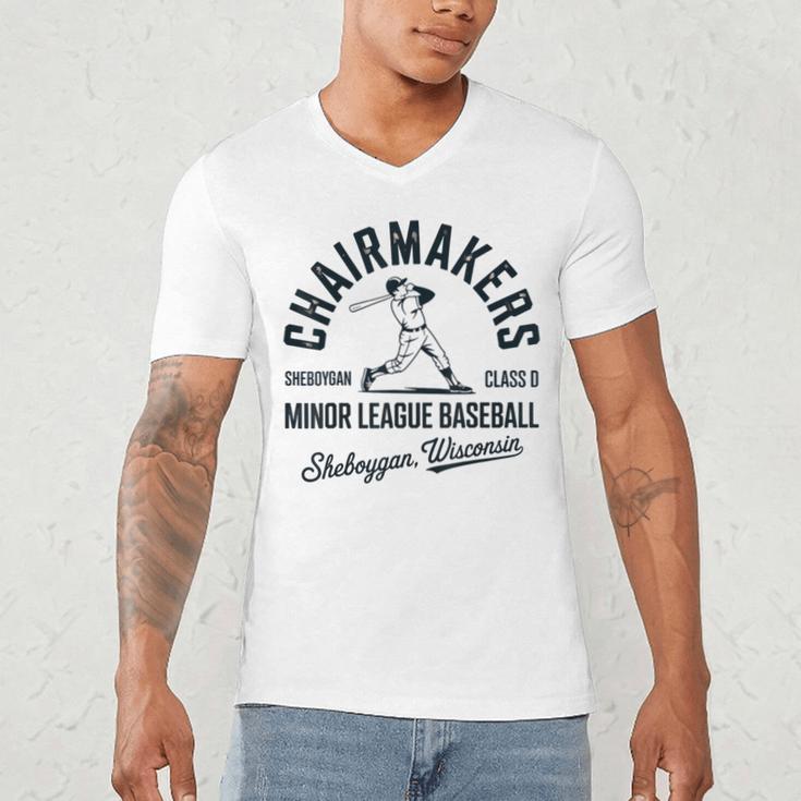 Chairmakers Sheboygan Minor League Baseball Men's V-Neck T-Shirt
