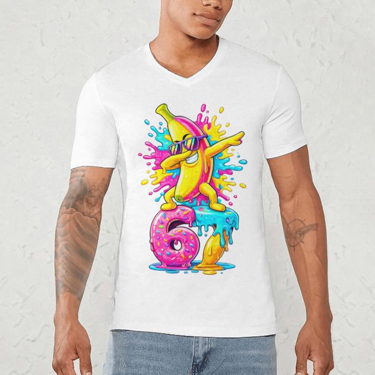 Dabbing Banana 67 Drip Baseball Drip Six Seven Joke Premium Tri-Blend Men's V-Neck T-Shirt Dabbing Banana 67 Drip Baseball Drip Six Seven Joke Premium Tri-Blend Men's V-Neck T-Shirt