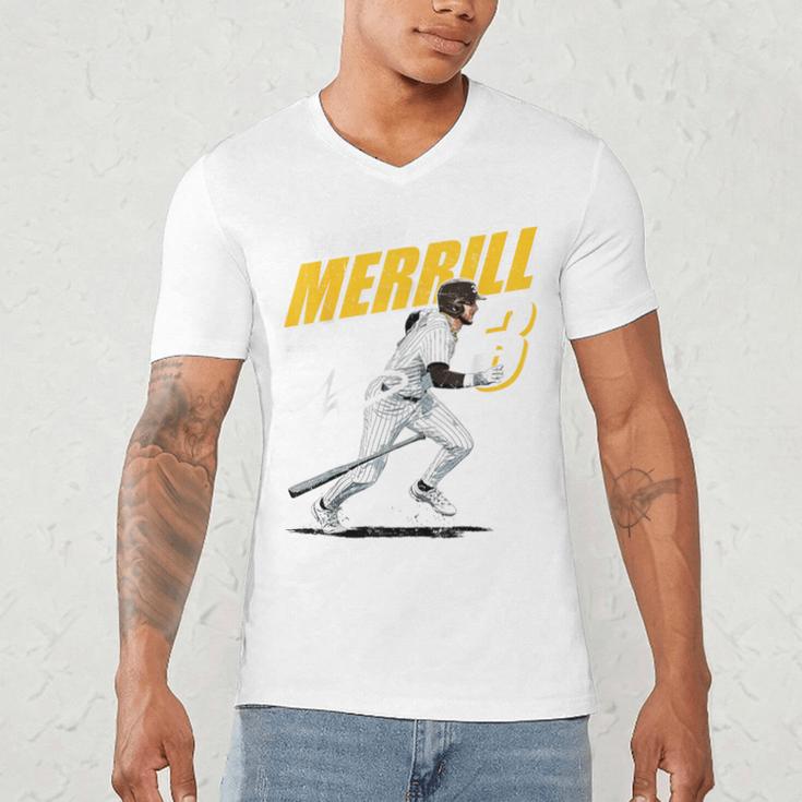 Jackson Merrill San Diego MLB Baseball Player MLBJME204M Men's V-Neck T-Shirt Jackson Merrill San Diego MLB Baseball Player MLBJME204M Men's V-Neck T-Shirt