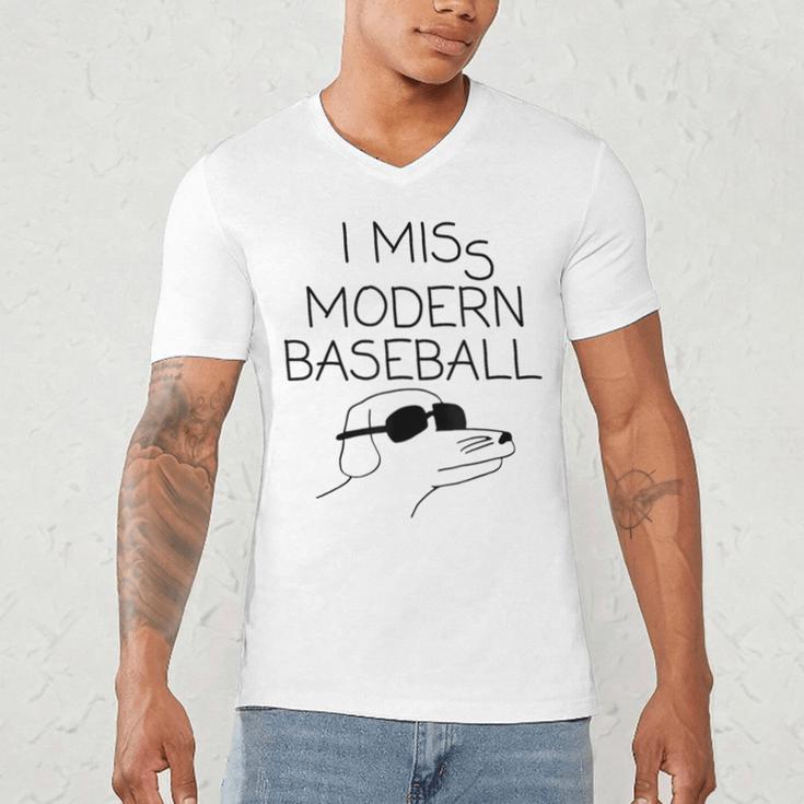 I Miss Modern Baseball Vintage Baseball Meme Tee Men's V-Neck T-Shirt
