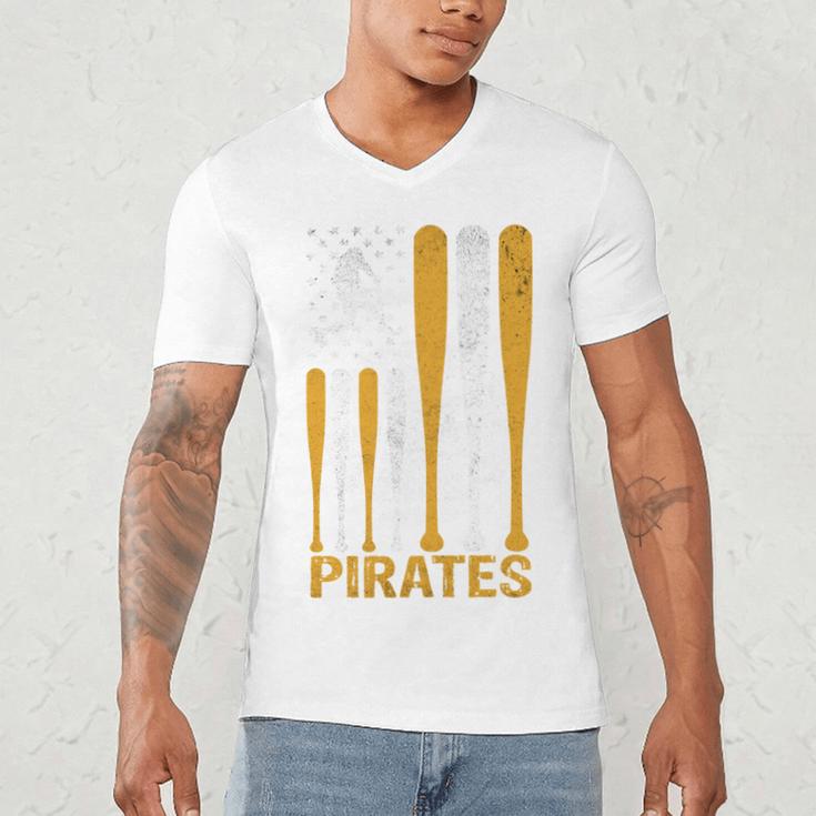 Pirates Baseball Fan Apparel For Sports Enthusiasts Men's V-Neck T-Shirt Pirates Baseball Fan Apparel For Sports Enthusiasts Men's V-Neck T-Shirt